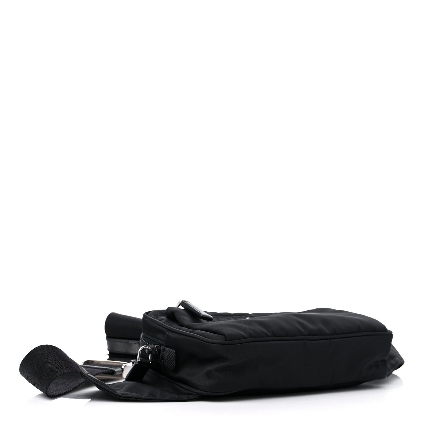 Re-Nylon Saffiano Belt Bag Black