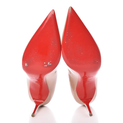 Christian Louboutin Patent Decollete 554 85 Pumps 39.5 Nude 7 of 12