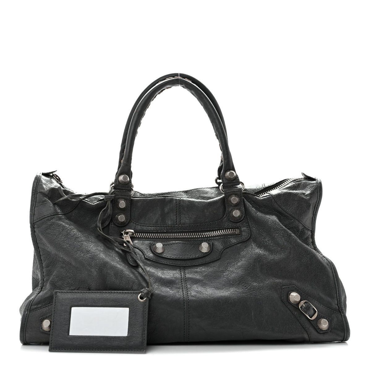 Balenciaga Agneau Giant 12 Silver Hardware Work Gris Tarmac 3 of 17