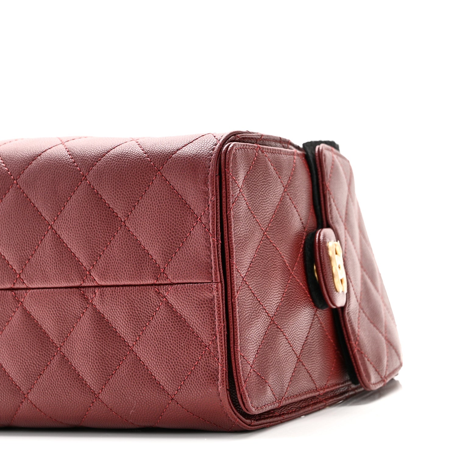 Chanel Caviar Quilted Small Chanel 25 Handbag Burgundy 10 of 10