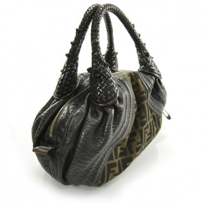 Fendi Zucca Nappa Nuvolata Vitello Tortuga Spy Bowler Tobacco Moro 3 of 13