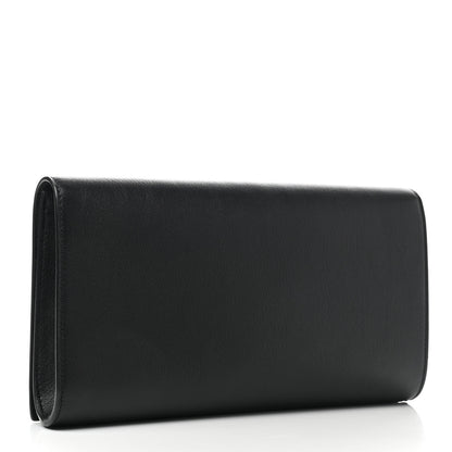 Saint Laurent Calfskin Monogram Large Belle De Jour Clutch Black 4 of 12