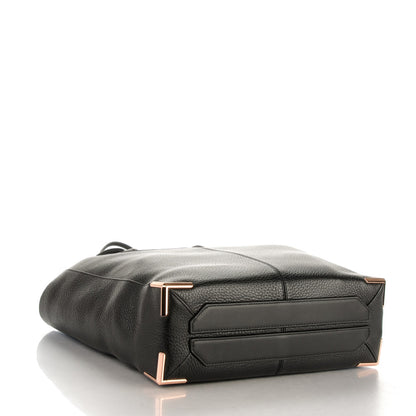 Alexander Wang Pebbled Calfskin Prisma Skeletal Tote Black Rose Gold Hardware 4 of 7
