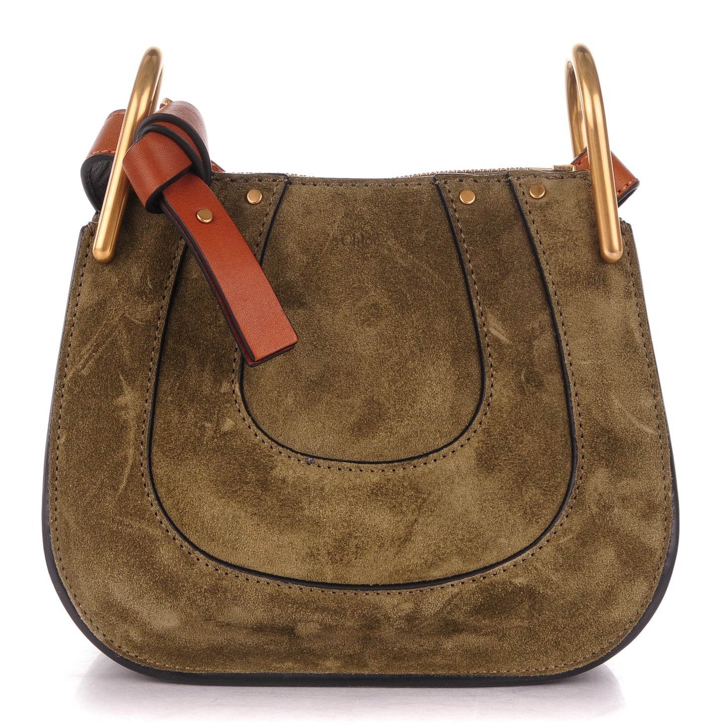 Suede Calfskin Nano Hayley Hobo Eucalyptus