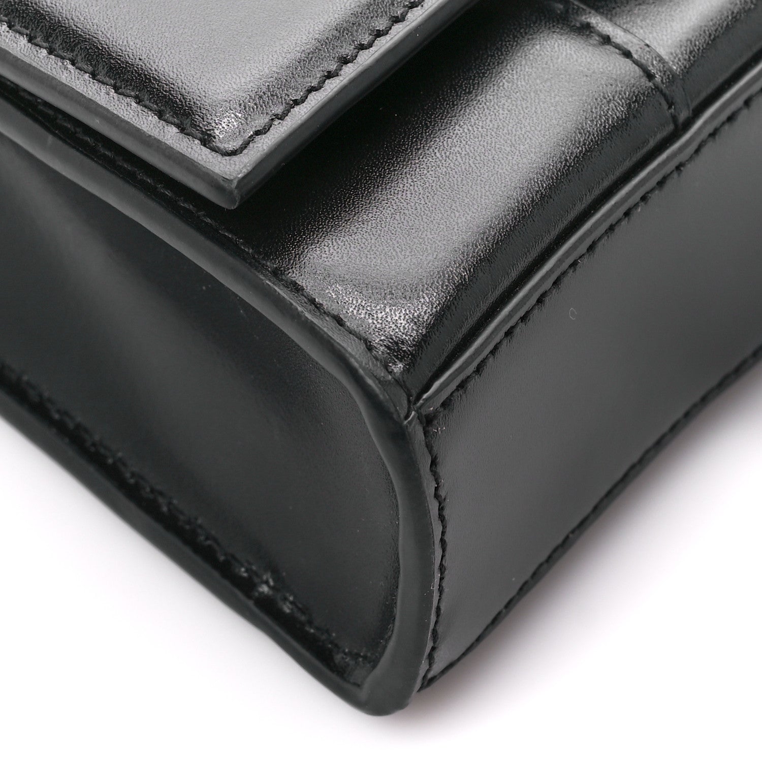 Balenciaga Shiny Box Calfskin Hourglass Chain Bag Black 9 of 10