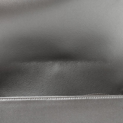 Chanel Metallic Caviar Quilted Medium Boy Flap Silver 11 of 11
