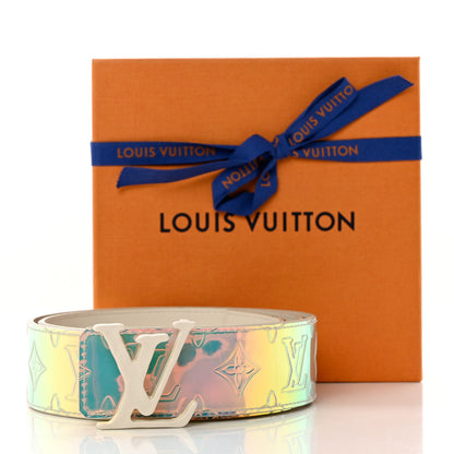 Louis Vuitton PVC Monogram 40mm LV Initiales Reversible Belt 85 34 Iridescent Prism 6 of 6