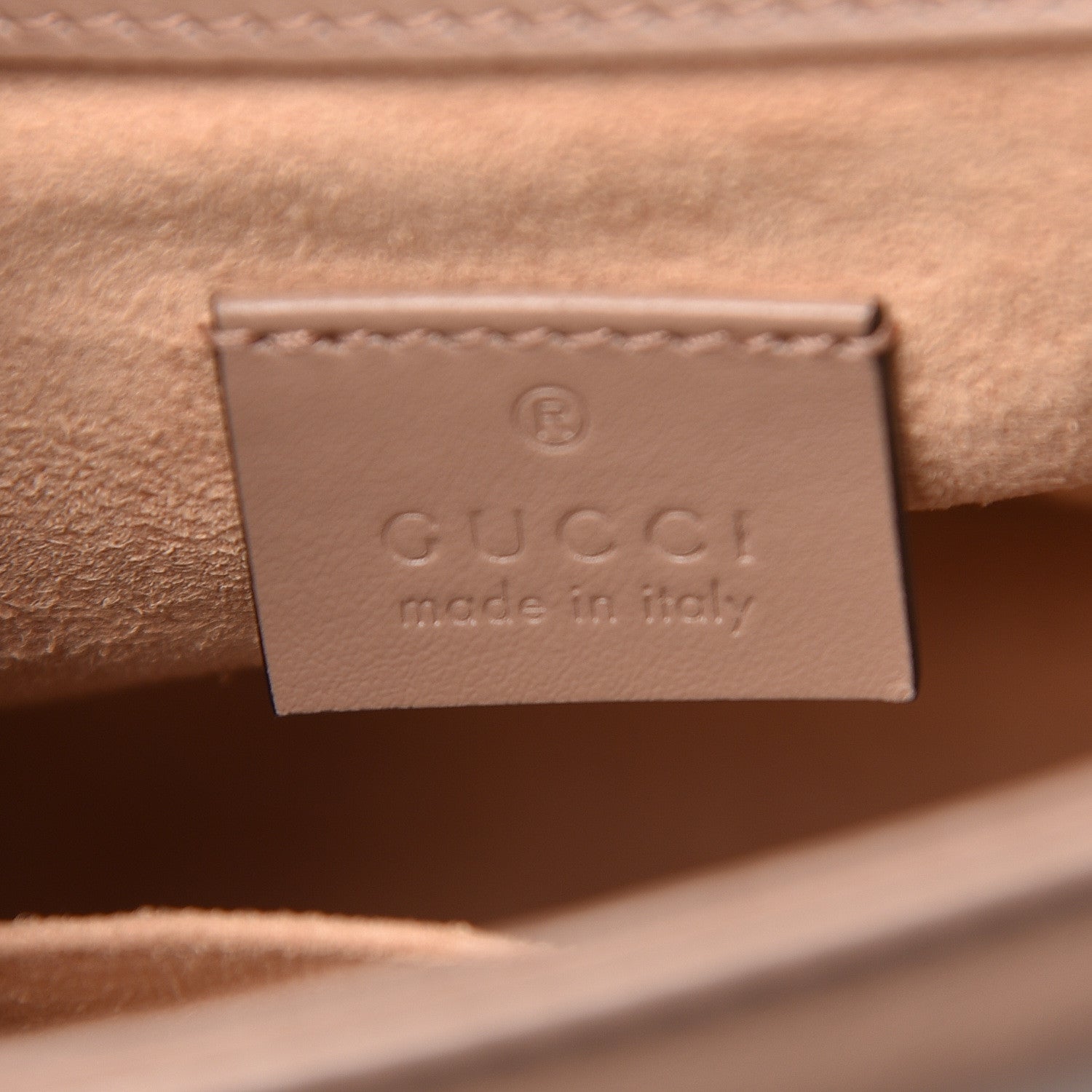 Gucci Calfskin Matelasse Mini GG Marmont Top Handle Shoulder Bag Porcelain Rose 8 of 11