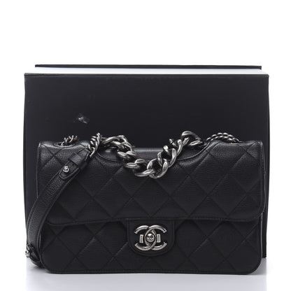 Chanel Goatskin Quilted Medium Perfect Edge Flap Black 11 of 11