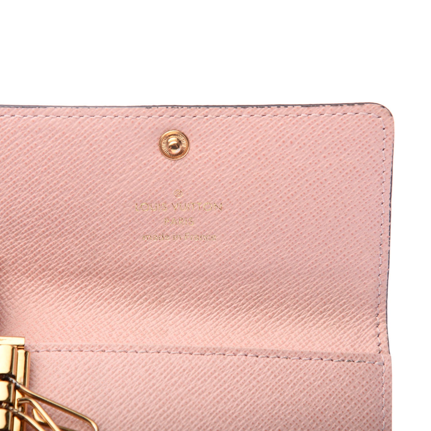 Louis Vuitton Damier Ebene Multicles 6 Key Holder Rose Ballerine 6 of 7
