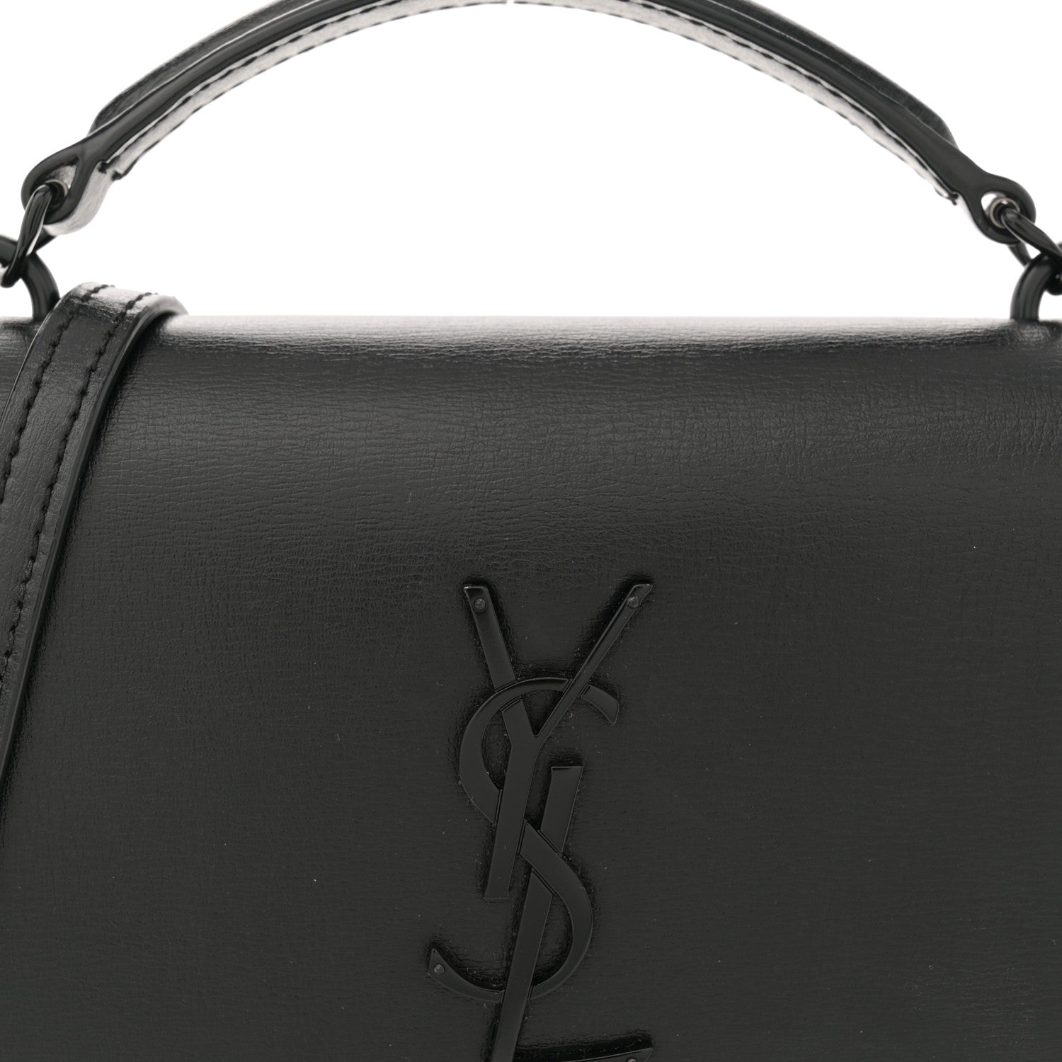 Saint Laurent Calfskin Monogram Sunset Chain Wallet Black 8 of 12