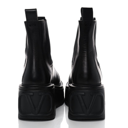 Valentino Garavani Calfskin VLOGO Uniqueform Chelsea 55/85mm Flatform Ankle Boots 41 Black 5 of 11
