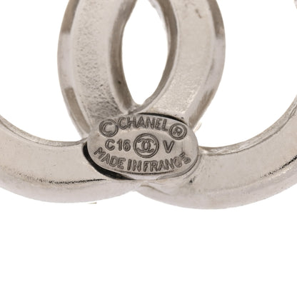 Chanel Baguette Crystal CC Earrings Silver 4 of 5