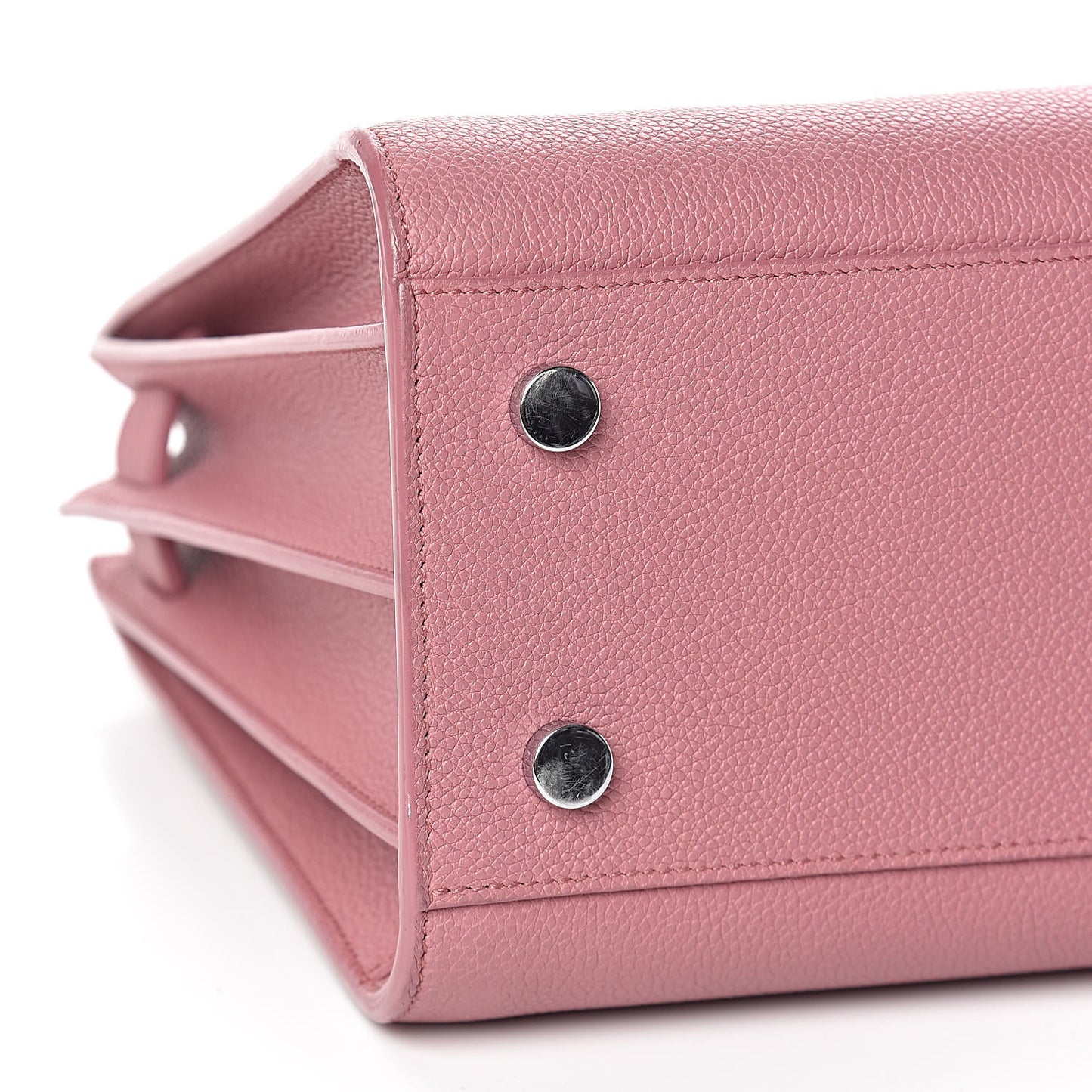Grained Calfskin Baby Sac De Jour Dark Rose