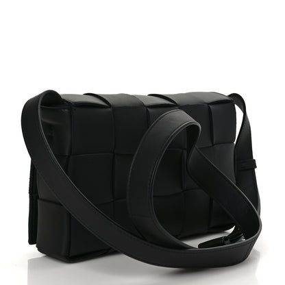 Bottega Veneta Lambskin Maxi Intrecciato Cassette Crossbody Bag Black 3 of 8
