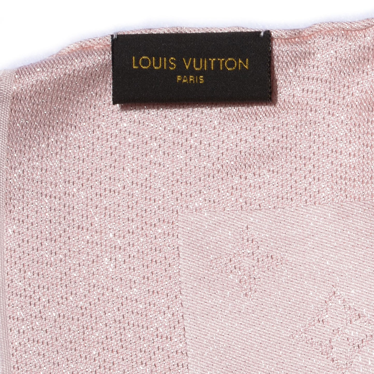 Silk Monogram Shimmer Stole Rose Poudre