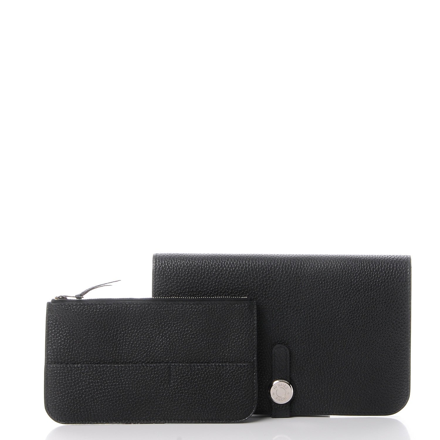 Hermes Togo Dogon Duo Wallet Black 5 of 12