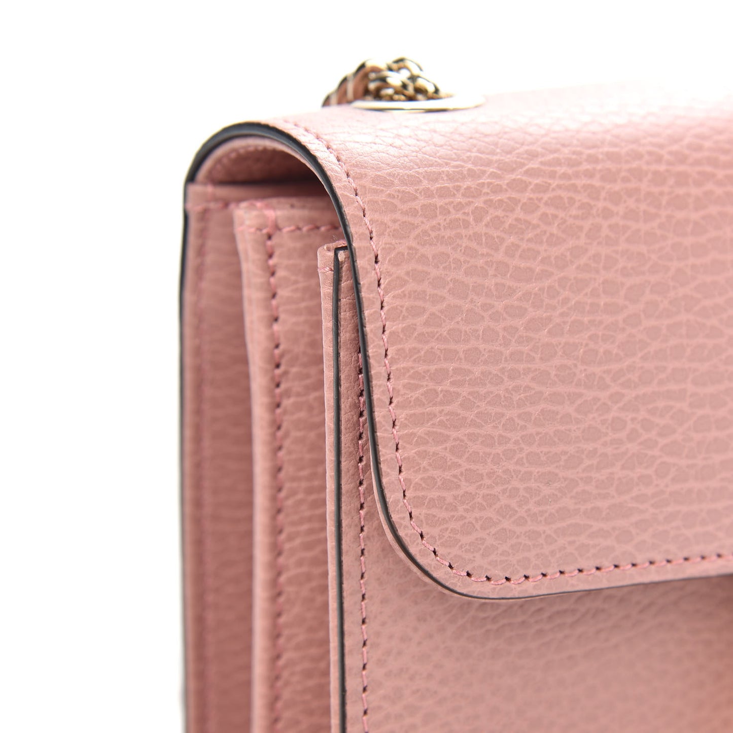 Dollar Calfskin Small Interlocking G Shoulder Bag Soft Pink
