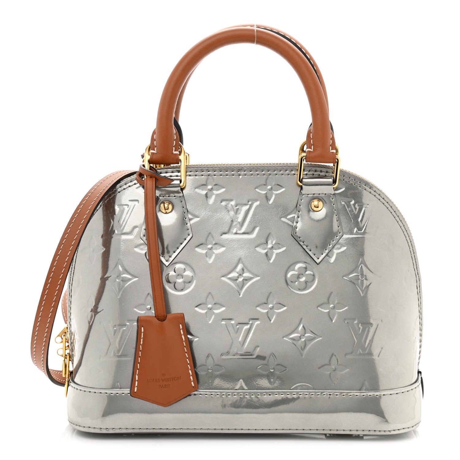 Louis Vuitton Vernis Alma BB Gris Metal 1 of 10