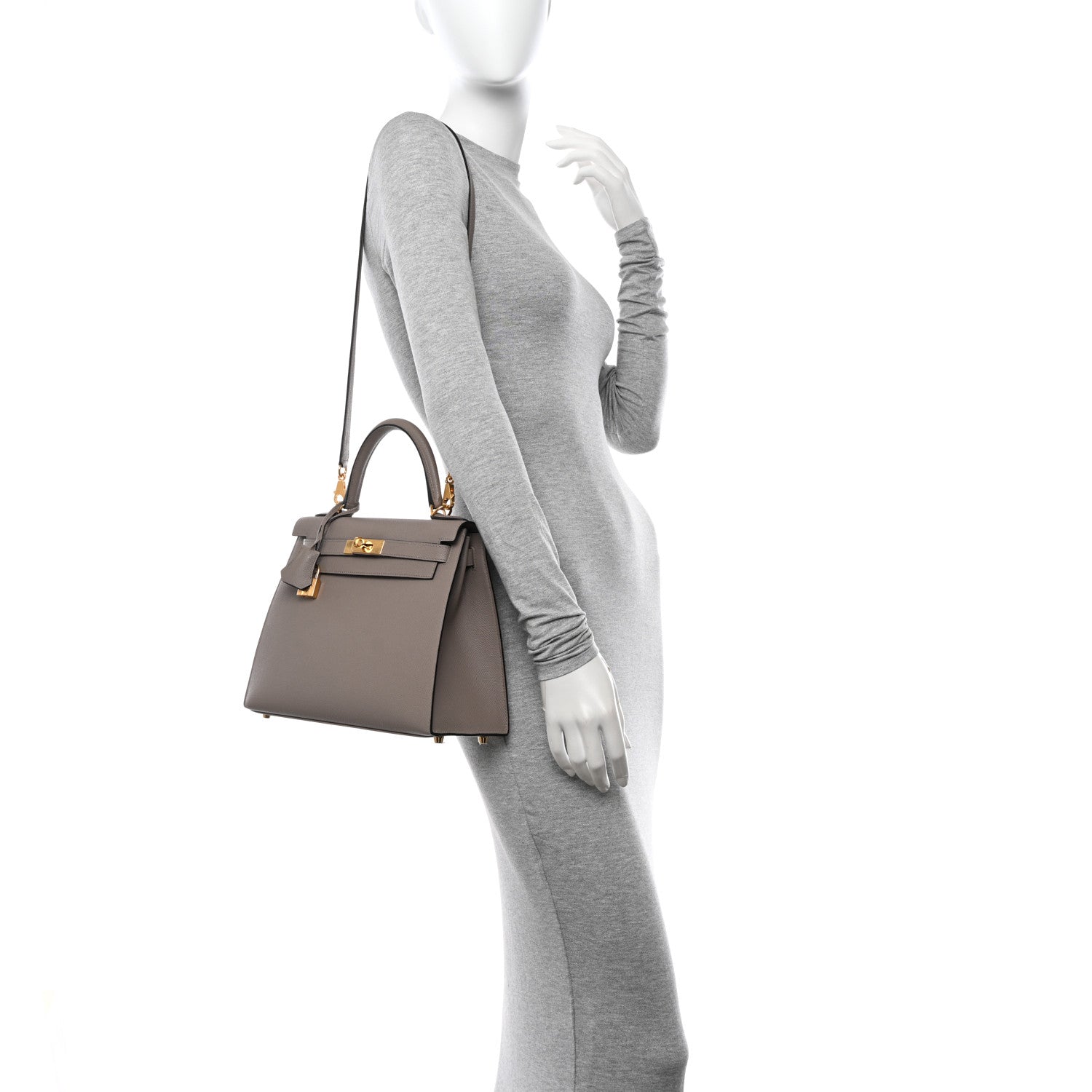 Hermes Epsom Kelly Sellier 28 Gris Asphalte 2 of 13