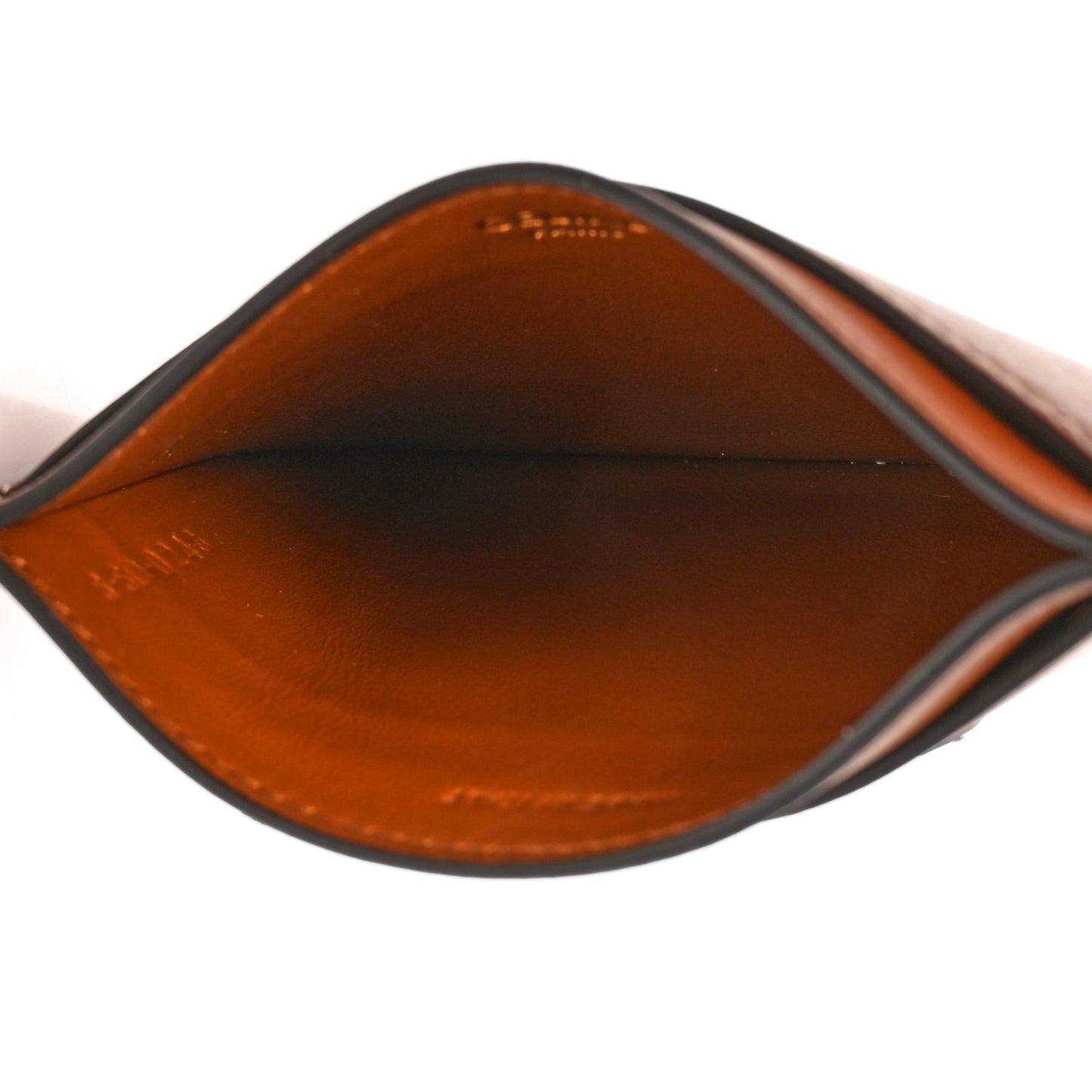 Smooth Calfskin Cuir Triomphe Card Holder Tan