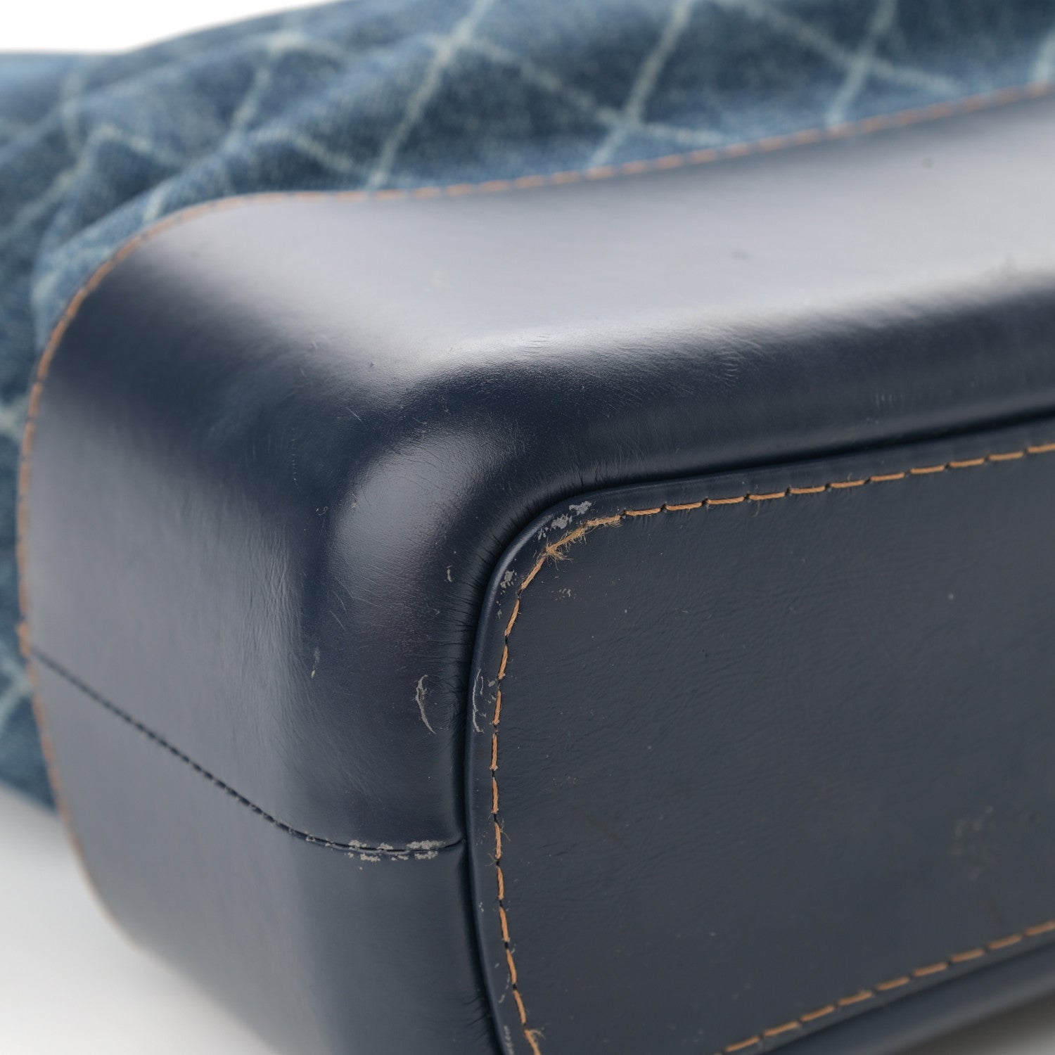 Chanel Denim Calfskin Medium Gabrielle Hobo Blue 9 of 16
