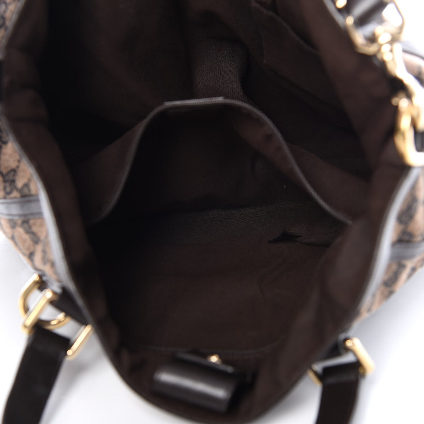 Monogram Medium Abbey Convertible Tote Dark Brown