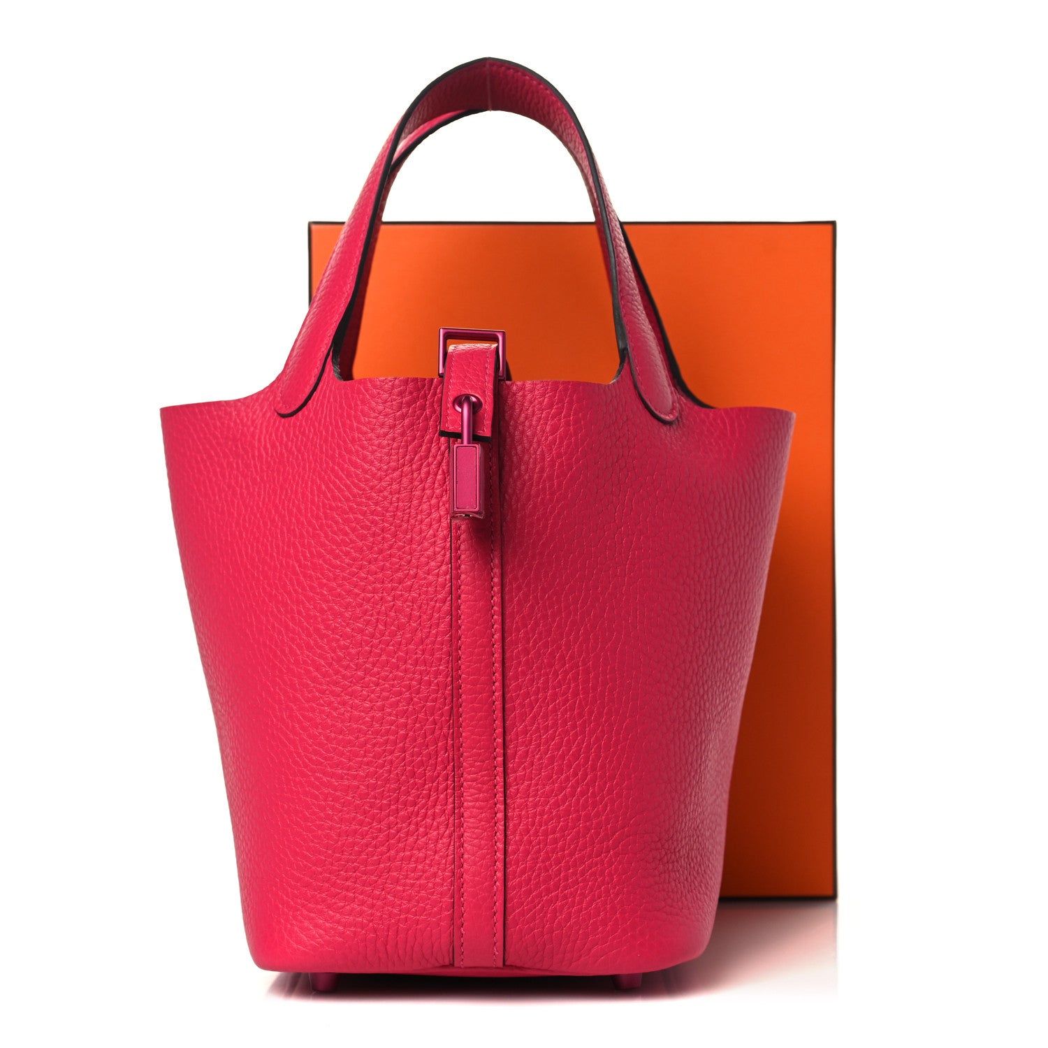 Hermes Taurillon Clemence Monochrome Picotin Lock 18 PM Rose Mexico 10 of 10