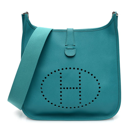 Hermes Epsom Evelyne GM Bleu Paon 1 of 10