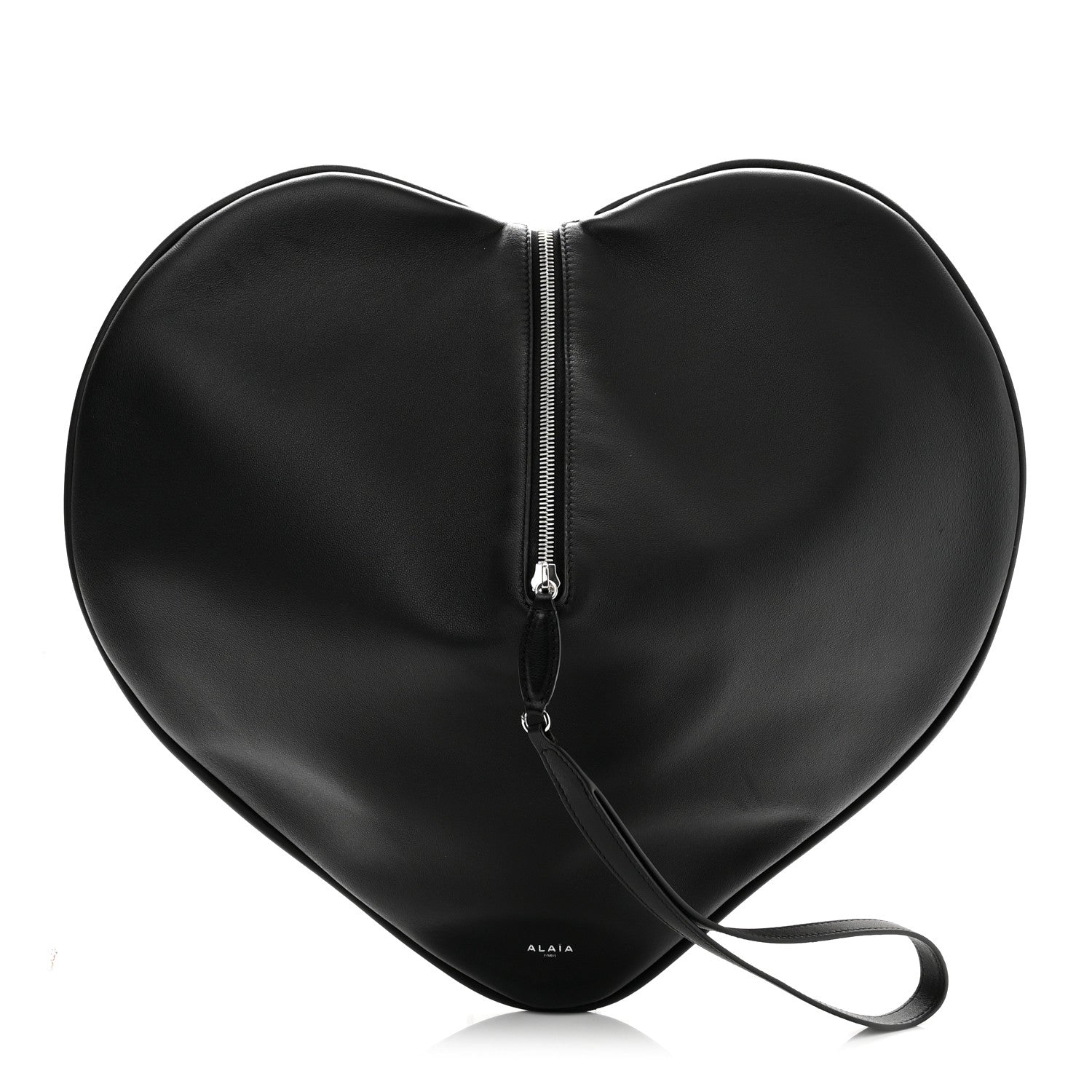 Alaia Lambskin Le Coeur Soft Clutch Black 1 of 8