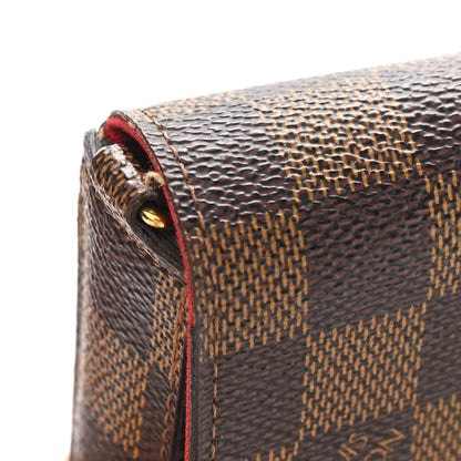 Louis Vuitton Damier Ebene Pochette Felicie Chain Wallet 13 of 16