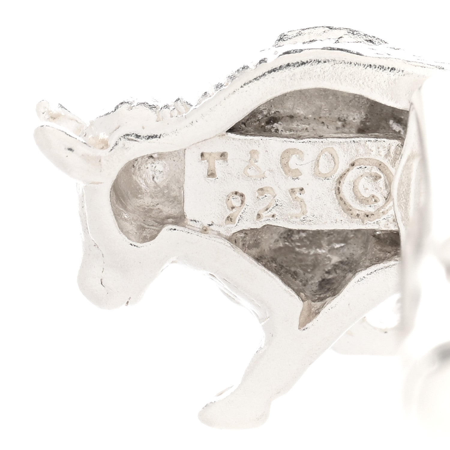 Tiffany Sterling Silver Bear And Bull Cufflinks 4 of 4
