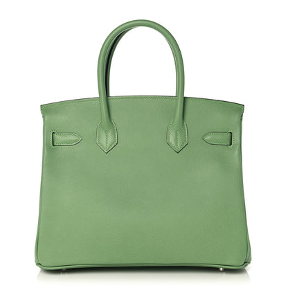 Hermes Epsom Birkin 30 Vert Criquet 4 of 35