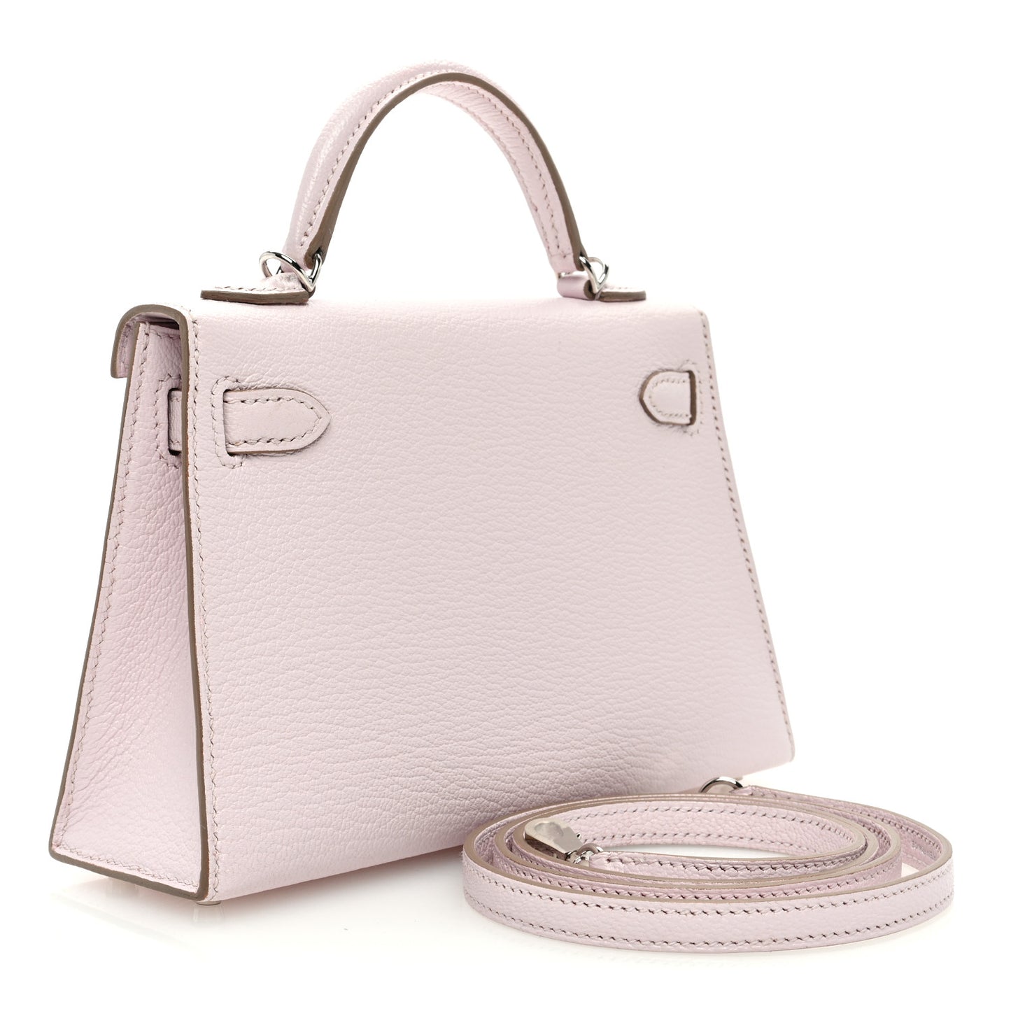 Chevre Mysore Mini Kelly Sellier 20 Mauve Pale