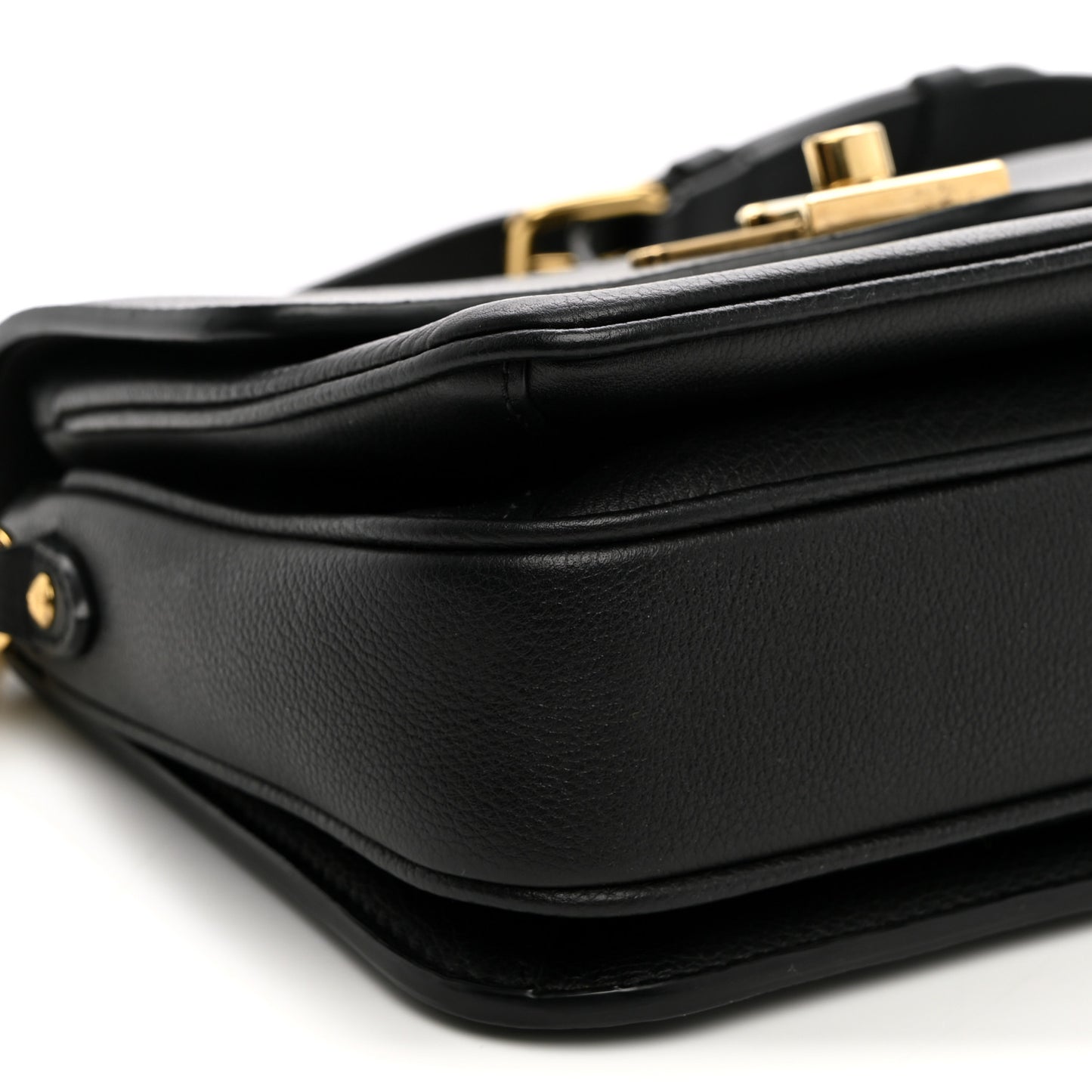 Grained Calfskin Lockme Oxford Black