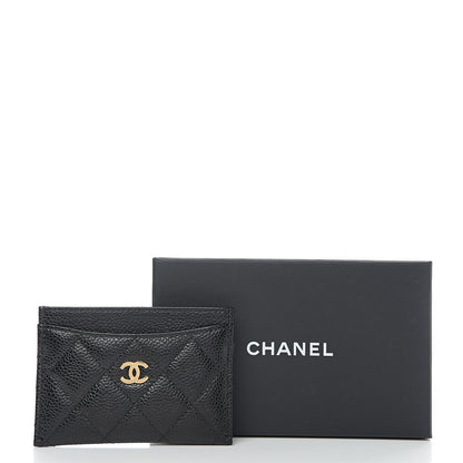 Chanel Caviar Quilted Card Holder Black 8 of 8
