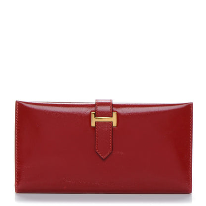 Hermes Box Bearn Wallet Rouge Vif 1 of 18