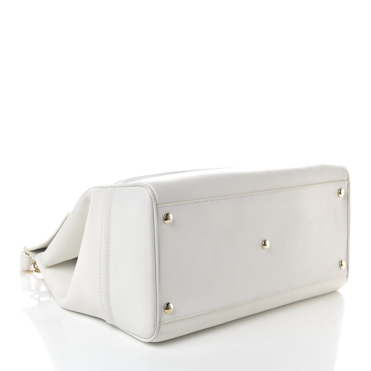 Versace Calfskin Large Palazzo Empire Bag White 4 of 10