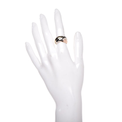 Cartier 18K Pink Yellow White Gold Large Trinity Ring 49 4.75 2 of 8