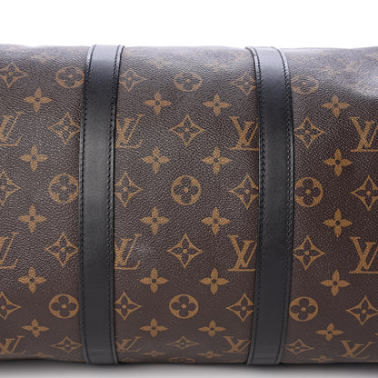 Louis Vuitton Monogram Macassar Keepall Bandouliere 45 10 of 11