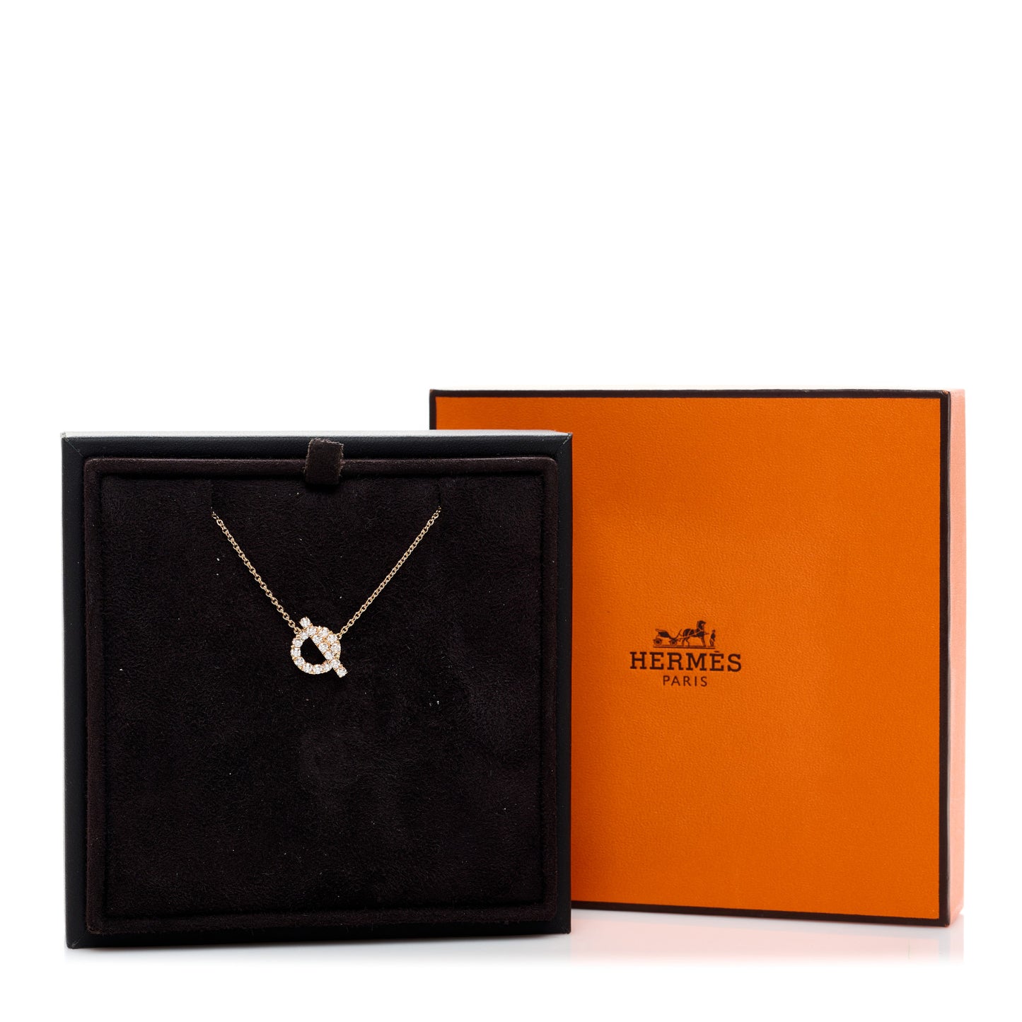 18K Rose Gold Diamond Finesse Pendant Necklace