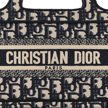 Christian Dior Oblique Mini Book Tote Blue Multicolor 8 of 12