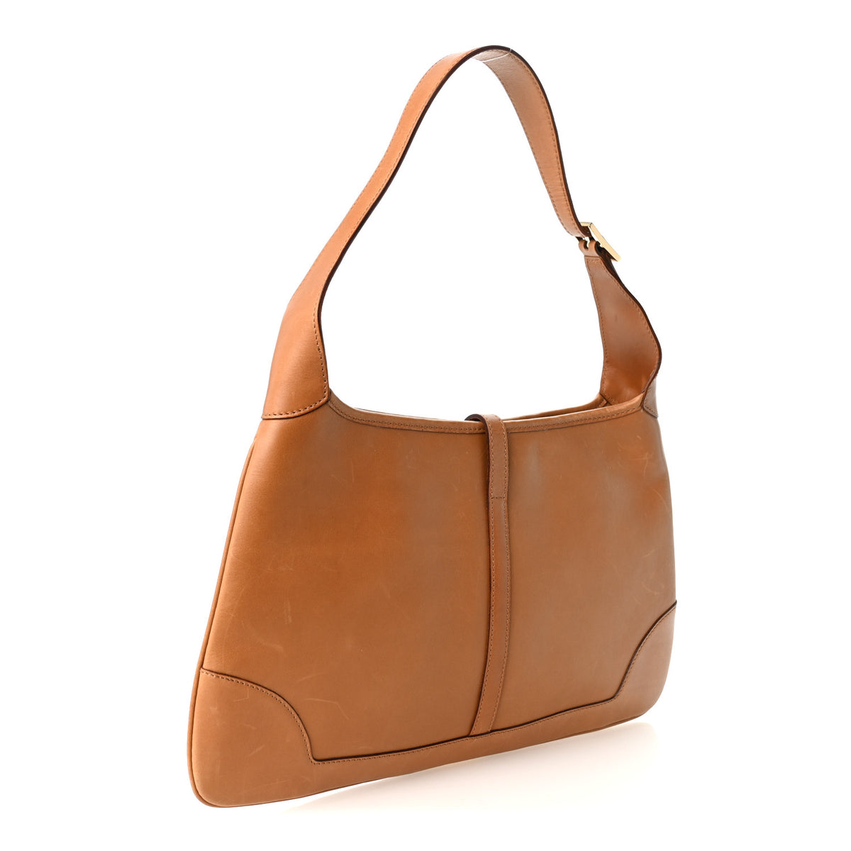 Gucci Calfskin Web Lobster Clasp Lock Jackie O Hobo Brown 3 of 12