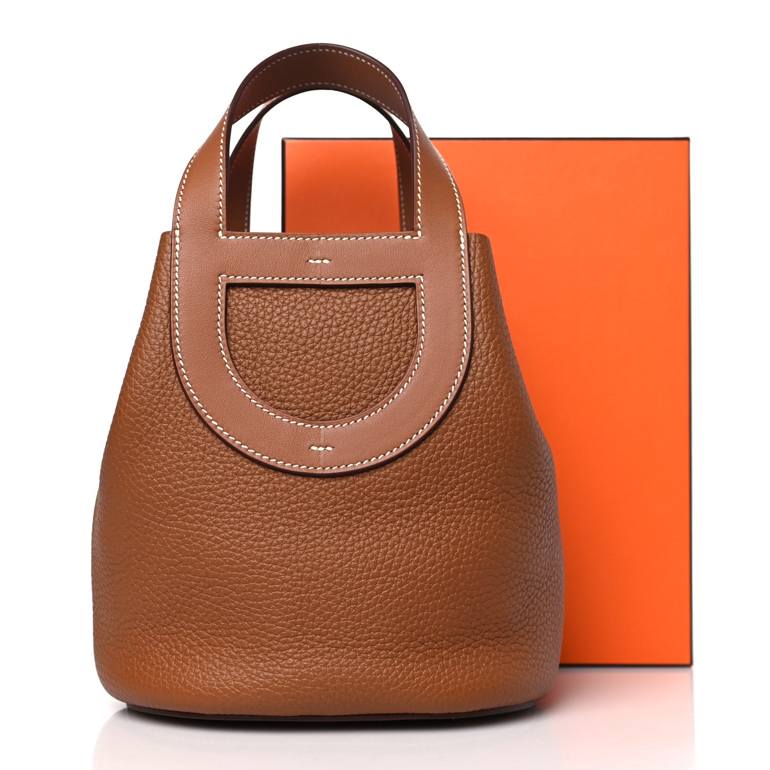 Hermes Taurillon Clemence Swift In-The-Loop 18 Bag Gold 10 of 10