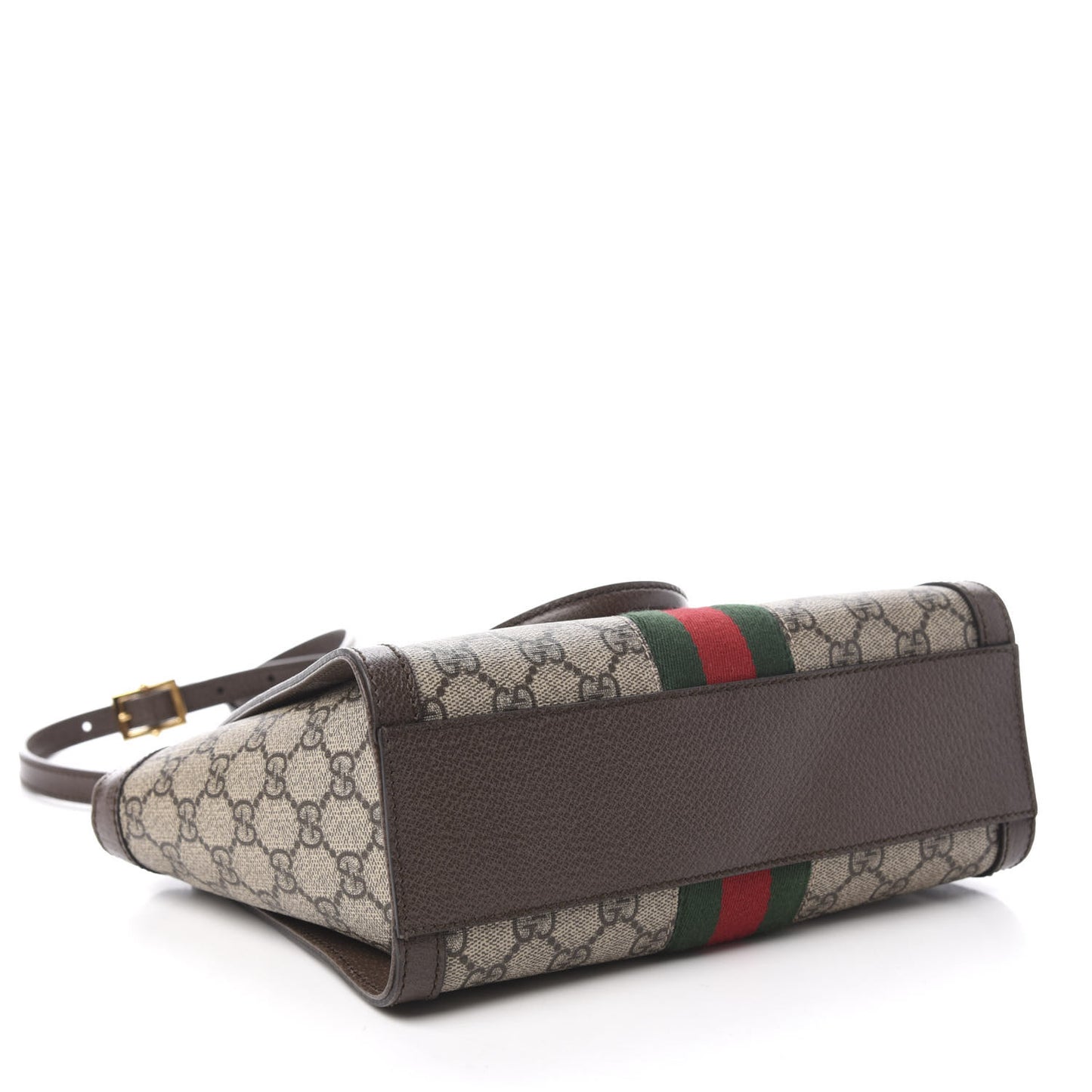 GG Supreme Monogram Small Ophidia Tote Bag Brown