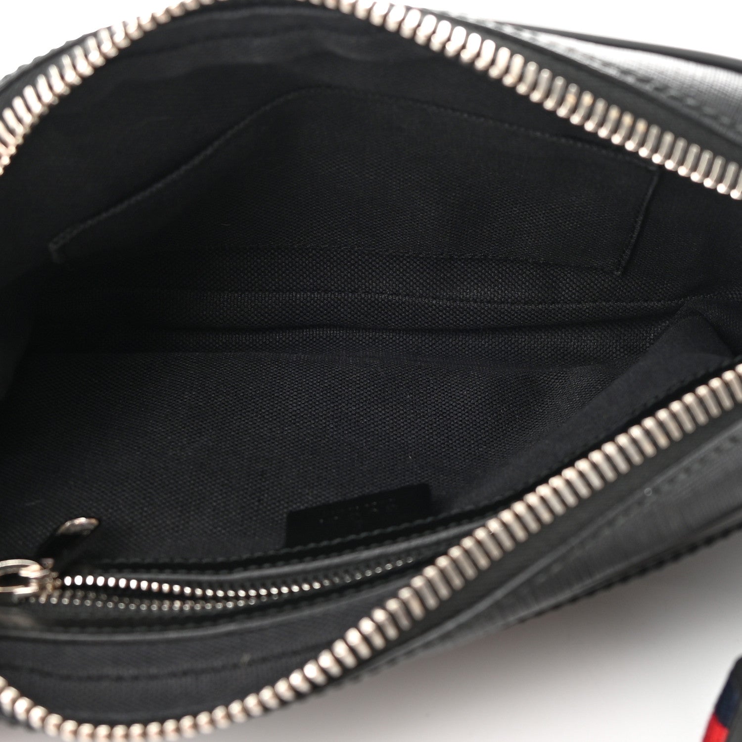 Gucci Soft GG Supreme Monogram Web Belt Bag Black Grey 5 of 13