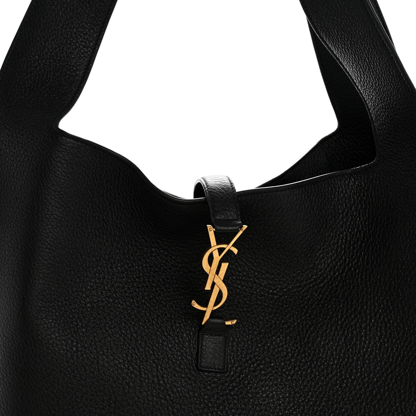 Grained Deerskin Bea Tote Black