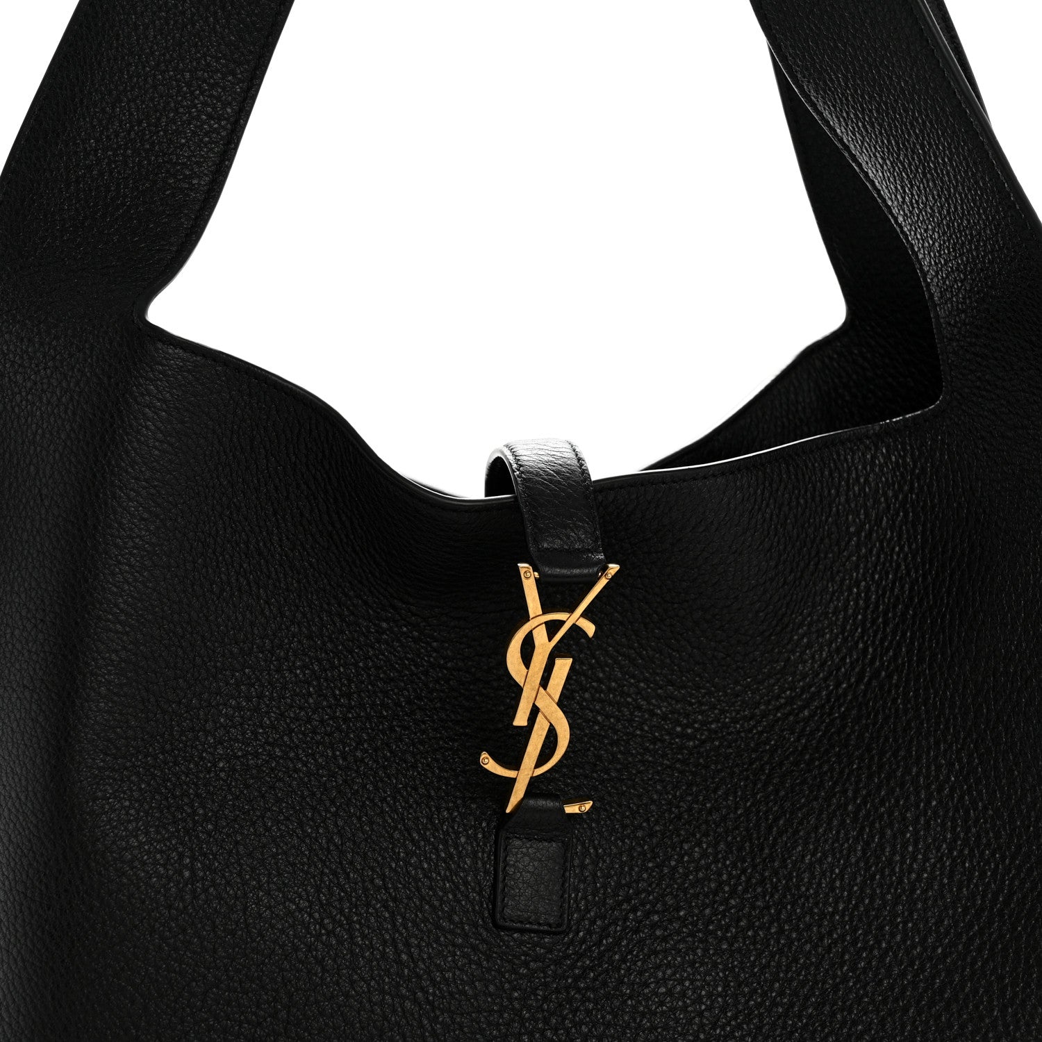 Saint Laurent Grained Deerskin Bea Tote Black 8 of 11