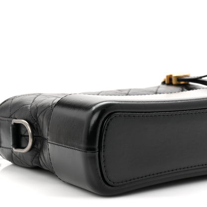 Chanel Aged Calfskin Quilted New Medium Gabrielle Hobo Black 9 of 12