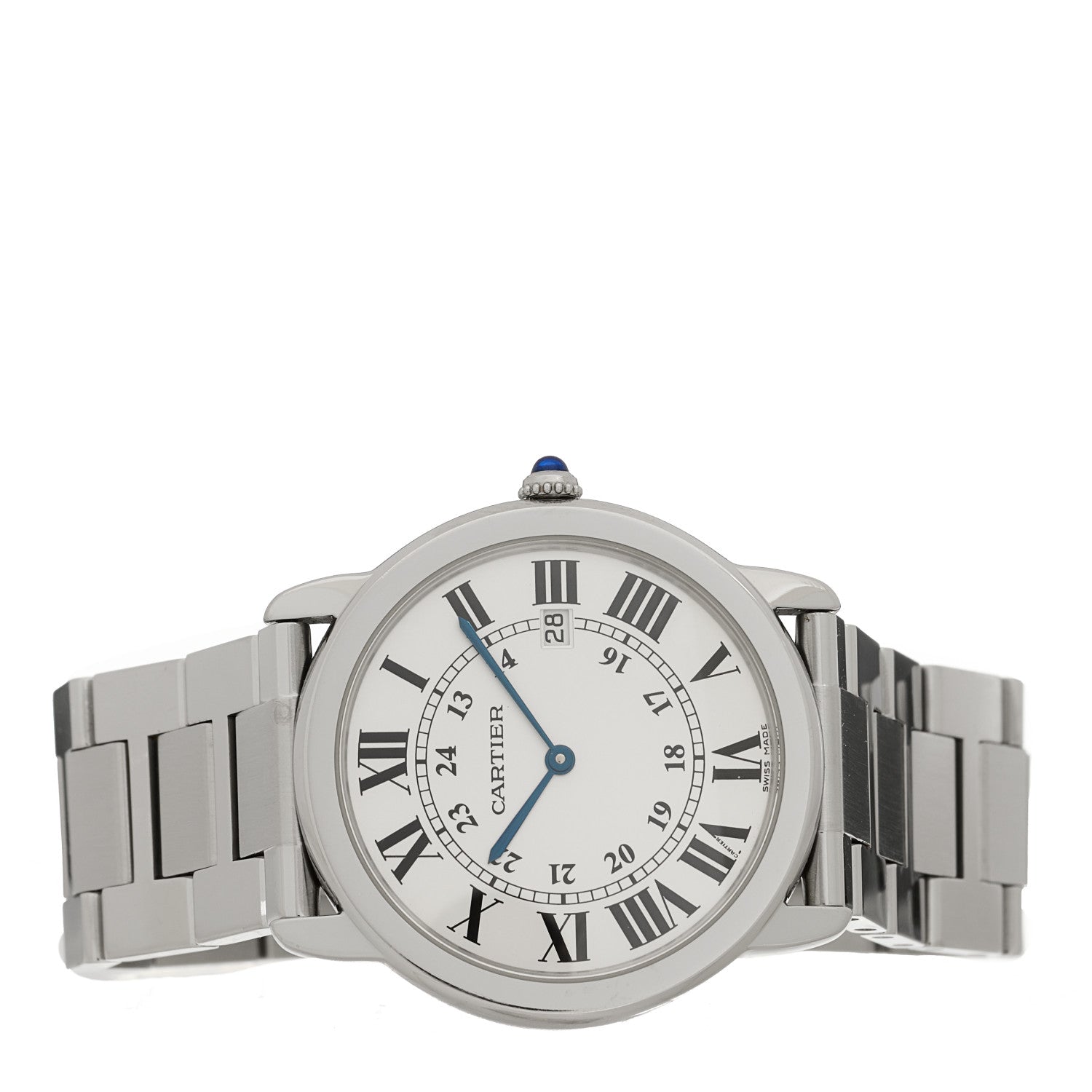 Cartier Stainless Steel 36mm Ronde Solo Quartz Watch 2 of 4